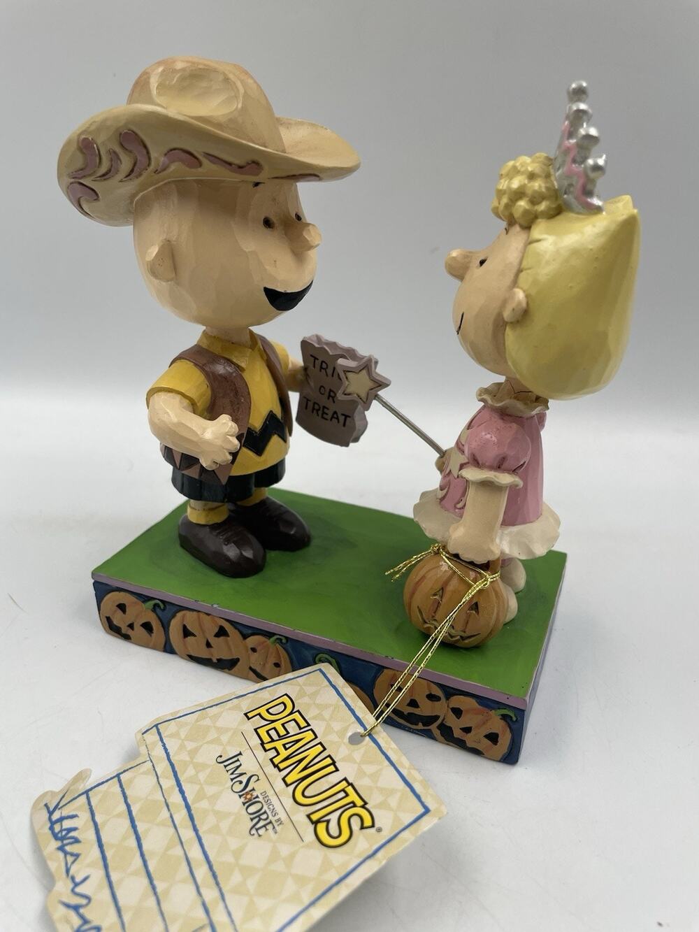 2020 Peanuts Charlie Brown & Sally Jim Shore #6006944 Trick or Treat Figurine